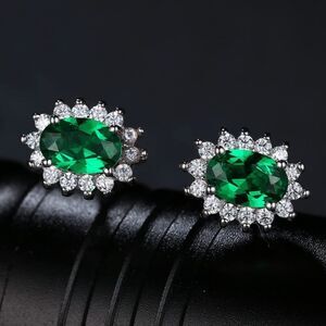 Princess Diana/Kate Middleton Gemstone/Birthstone stud earrings